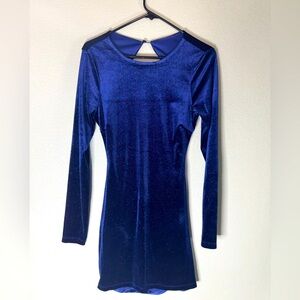 Lulu’s Blue Sparkly Mini Dress